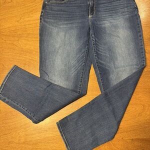 Chico's Women's Mid-rise Boyfriend Ankle Denim Jeans Blue Size 6R